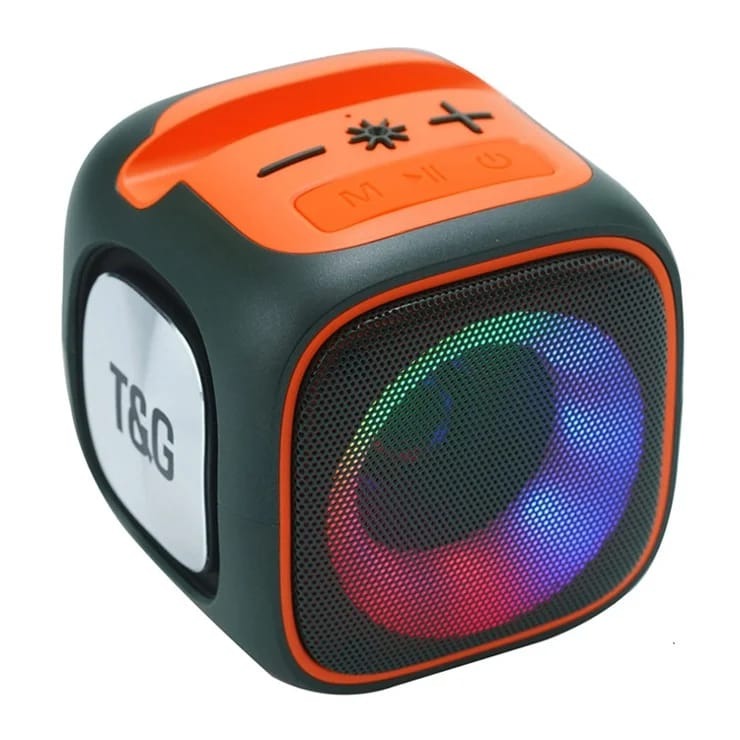 ZH T&G X-911 Portable Bluetooth Speaker with LED Lights & Phone Holder