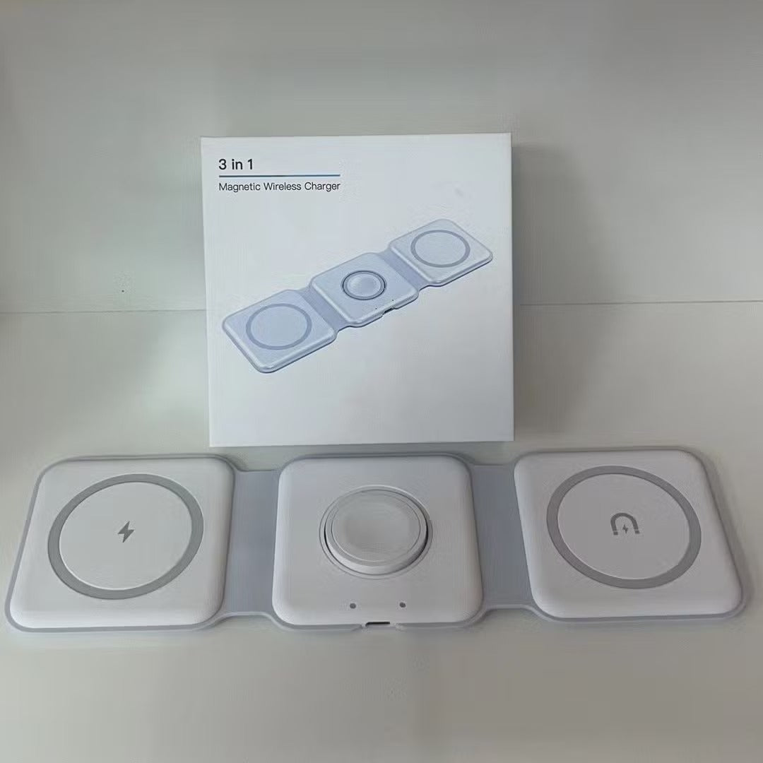 MagniCharge Pro 15W – 3-in-1 Magnetic Wireless Fast Charging Stand
