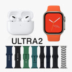 AirPods Pro 2 & Ultra 7-in-1 Smartwatch Combo – Premium Sound & Smart Style