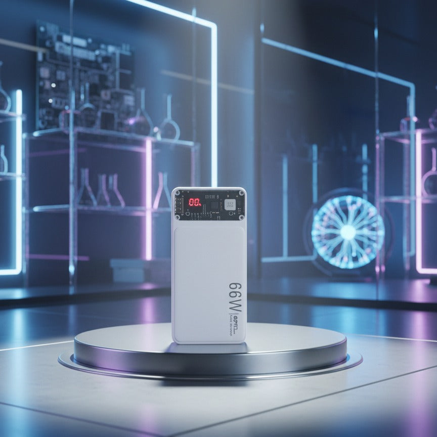 ZH PowerView 66W Transparent Digital Display Power Bank – 20,000mAh