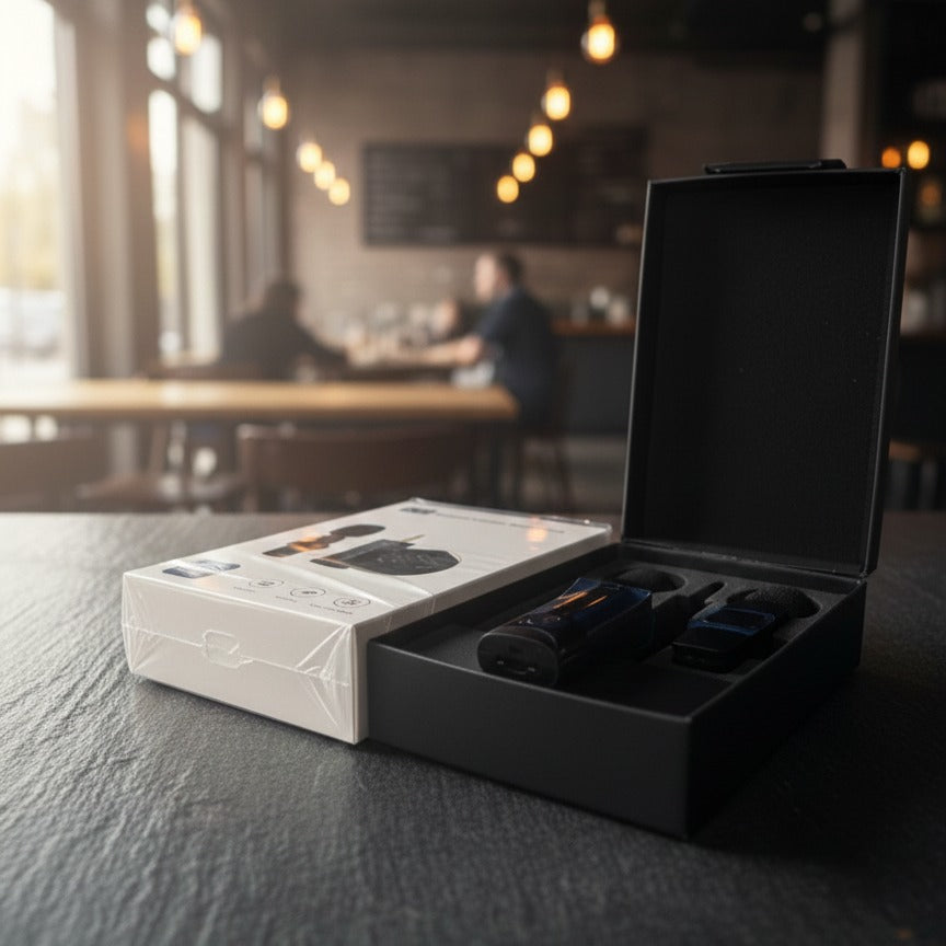 ZH VoxAir Duo | Dual Wireless Microphone 🎤 | Clear Sound | Long Battery Life 🔋 | Portable Design