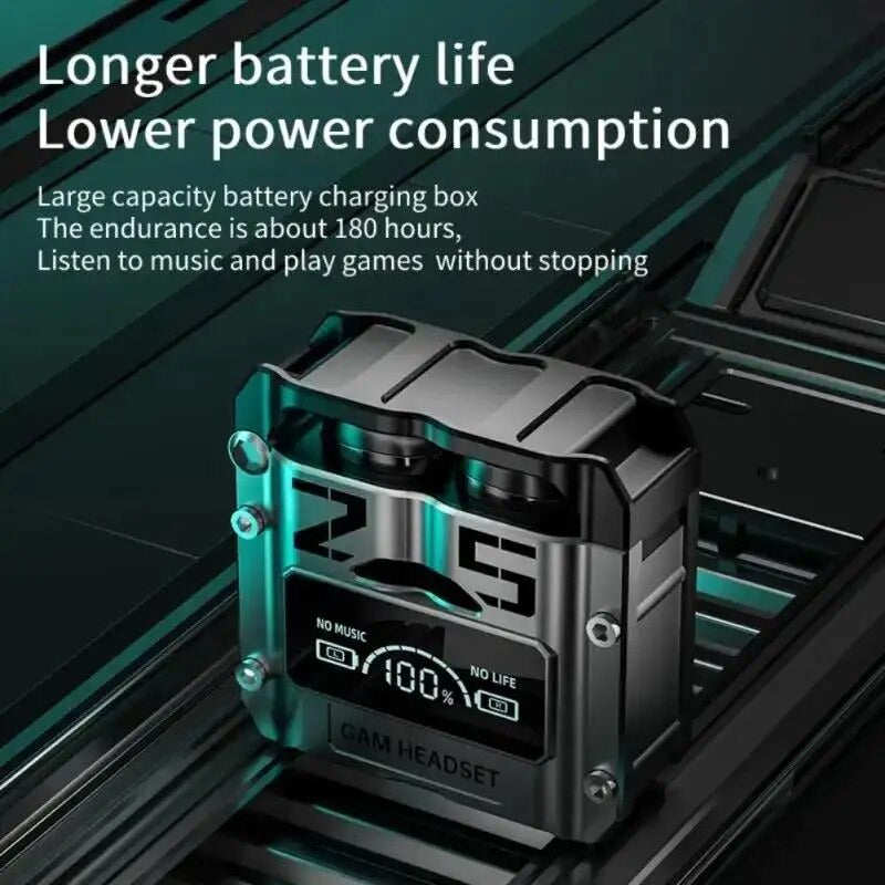 ZH EchoMax Pro 5.3 Wireless Earbuds | Hi-Fi Sound | LED Display | 40H Playback