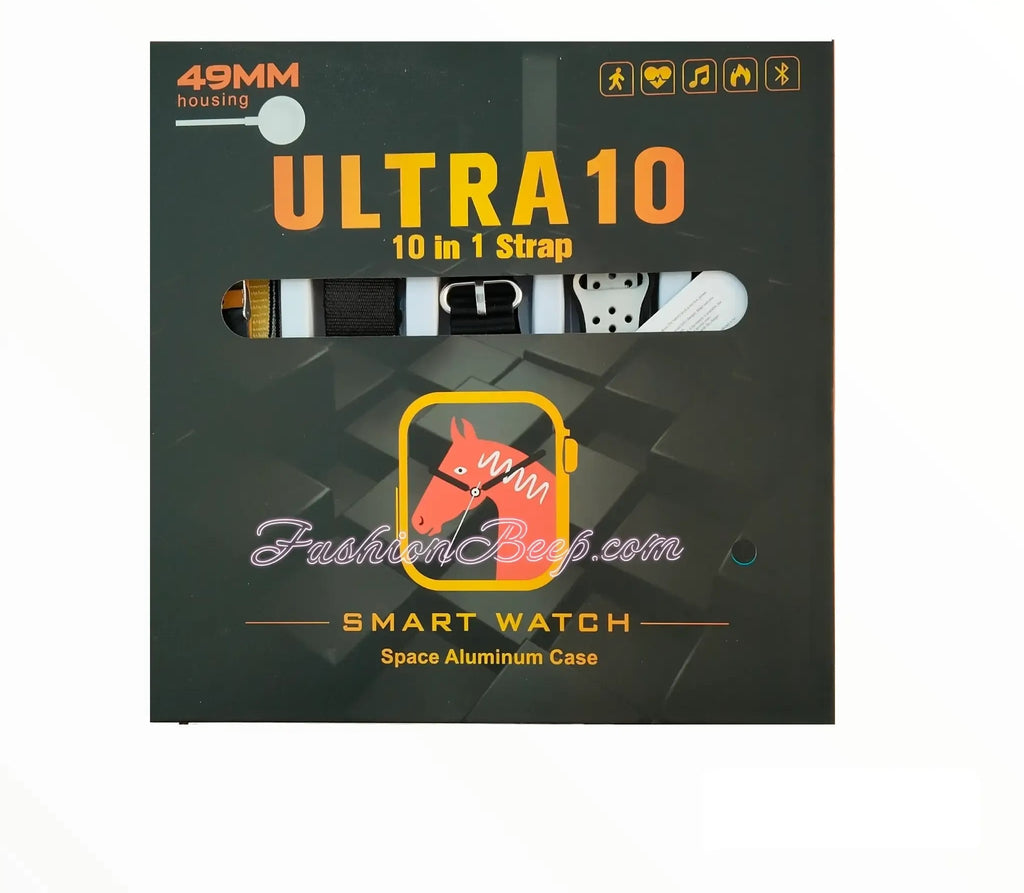 ZH UltraNova X10 Smartwatch – 49mm Super HD | BT Calling | 10-in-1 Straps