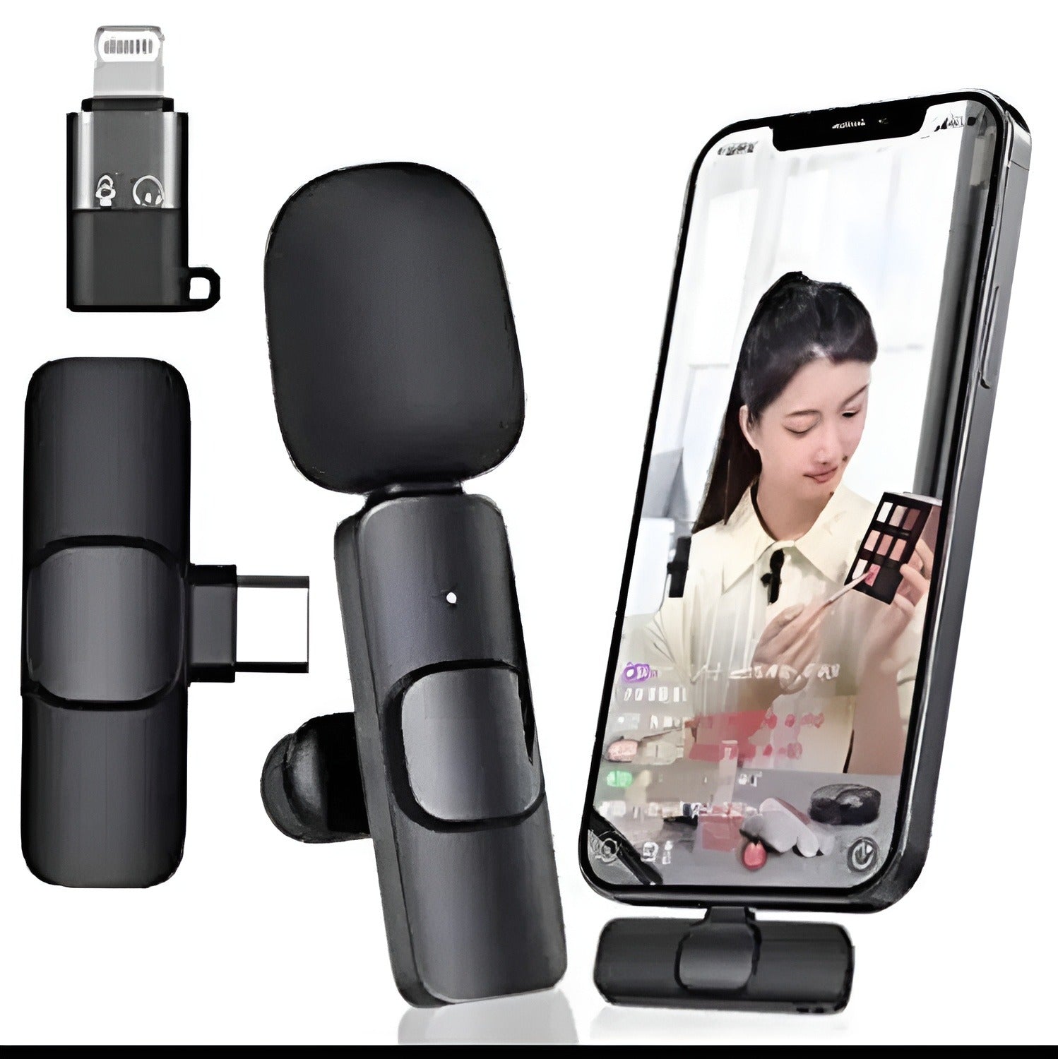 Wireless Lavalier Microphone for iPhone & Android