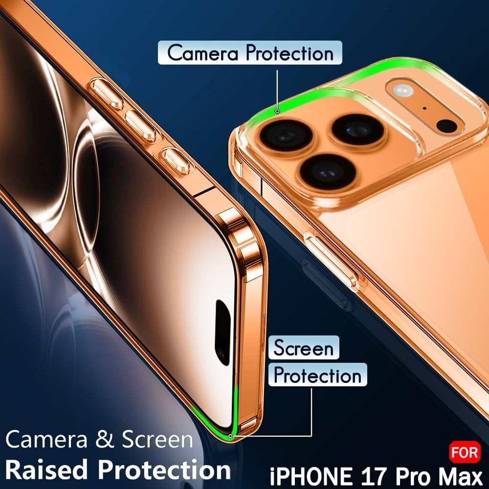 ZH ClearShield Ultra-Slim 0.2mm TPU Transparent Case for iPhone 17 Pro Max