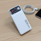 ZH PowerView 66W Transparent Digital Display Power Bank – 20,000mAh