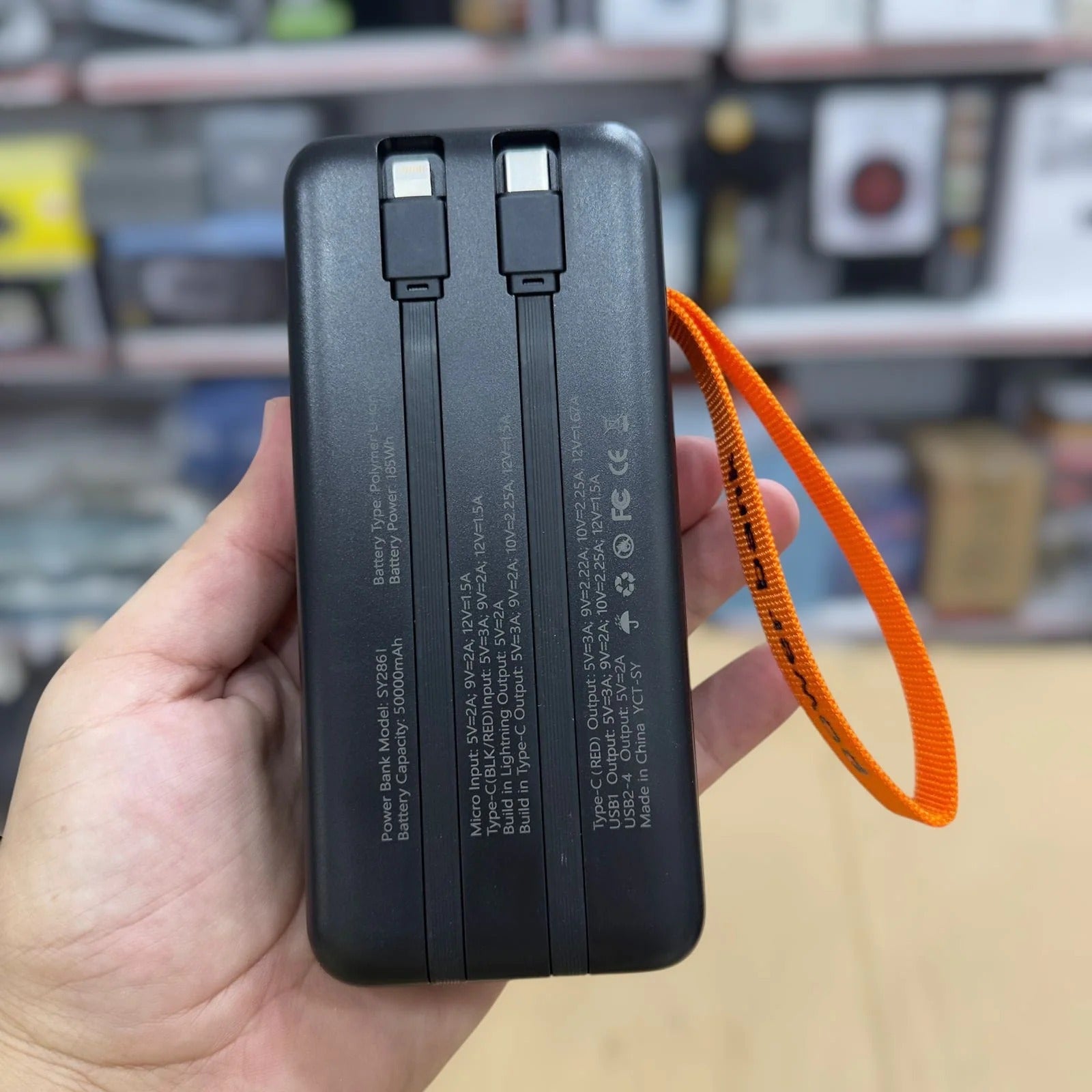 ZH Enker UltraCharge 50,000mAh Power Bank – Fast Charging Portable Lithium Battery