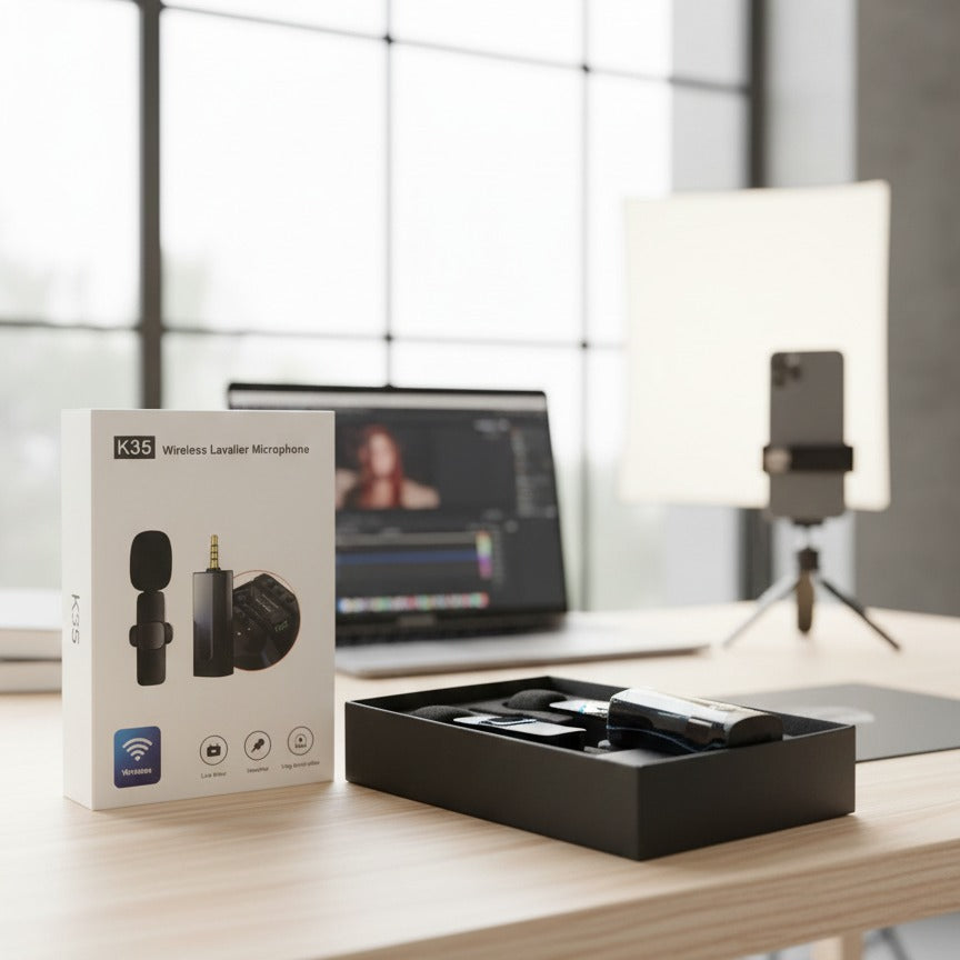 ZH VoxAir Duo | Dual Wireless Microphone 🎤 | Clear Sound | Long Battery Life 🔋 | Portable Design