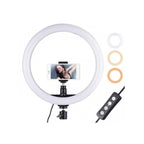 ZH LumiRing Pro 10" LED Fill Light with Universal Phone Holder & Dimmable Modes