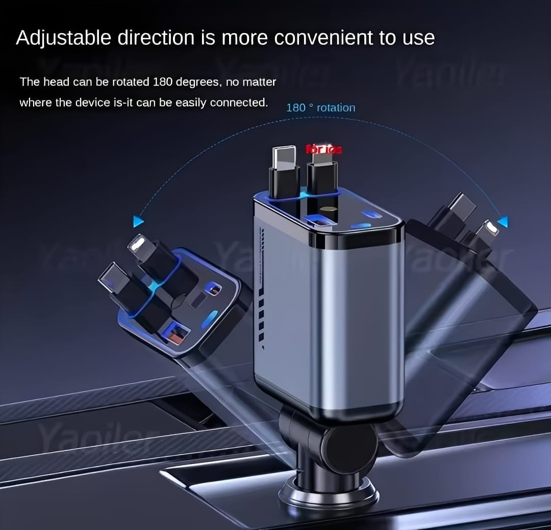 ZH C6 StarGlow 4-in-1 Fast Charging Car Charger