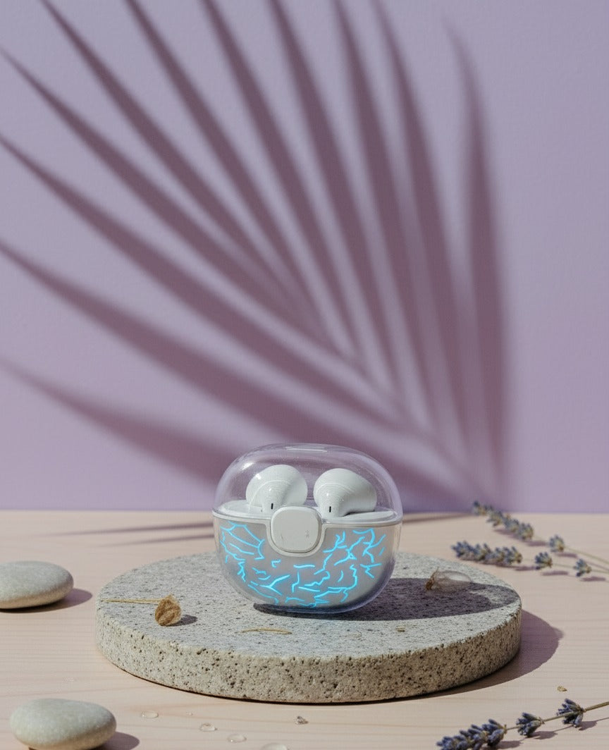 ZH AeroTune Bluetooth 5.2 True Wireless Earbuds with Digital Power Case