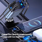 ZH C6 StarGlow 4-in-1 Fast Charging Car Charger