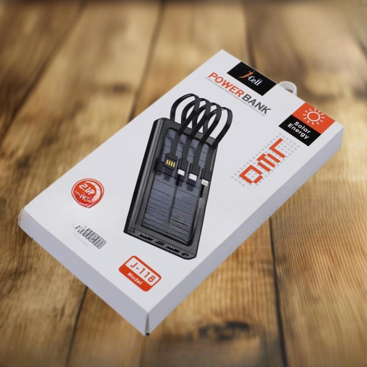 ZH J-118 Solar Energy Power Bank – 10,000mAh with 2.1A Output