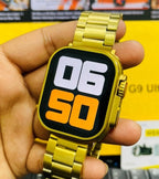 HZ G9 Ultra Pro Gold Color Edition Series 9 Smart Watch with QDFit Pro App